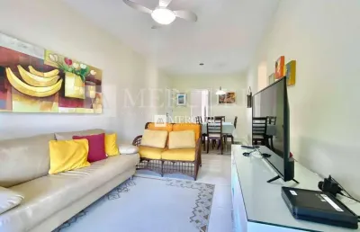 Apartamento no guarujá, enseada, 3 quartos, sala para 2 ambientes e sacada - mercuri imóveis - imobiliária no guarujá