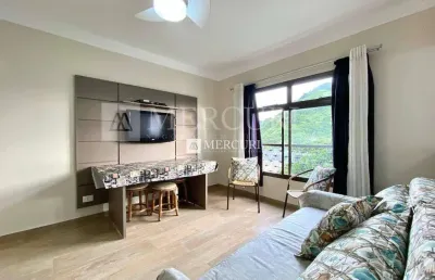 Apartamento no guarujá, tombo, 2 quartos e sala com vista para o mar e - mercuri imóveis - imobiliária no guarujá