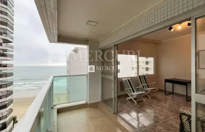 Apartamento com vista para o mar, com 3 quartos (3 suítes) à venda, 157 m² por r$ 1.060.000 - jardim astúrias - guarujá/sp – imobiliária mercuri