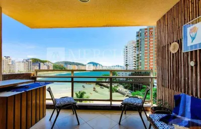 Apartamento com vista total para o mar, 2 quartos (1 suíte) à venda, 133 m² por r$ 1.450.000 - jardim astúrias - guarujá/sp - imobiliária mercuri
