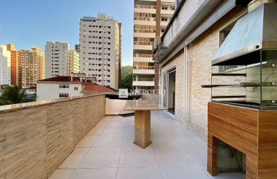 Cobertura ampla próximo a praia com 1 quarto à venda, 73 m² por r$ 500.000 - pitangueiras - guarujá/sp - imobiliária mercuri