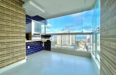 Apartamento no guarujá, enseada, 2 quartos, sala para 2 ambientes e varanda gourmet - mercuri imóveis - imobiliária no guarujá