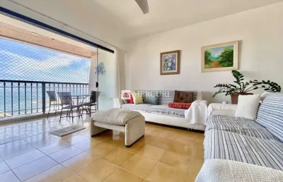 Apartamento com vista para o mar, 3 quartos (1 suíte) à venda, 175 m² por r$ 1.300.000 - pitangueiras - guarujá/sp - imobiliária mercuri