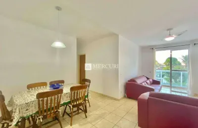 Apartamento com sacada, 2 quartos (1 suíte) à venda, 75 m² por r$ 300.000 - enseada - guarujá/sp - imobiliária mercuri