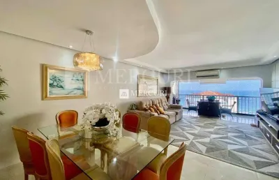 Apartamento com vista para o mar, 3 quartos (1 suíte) à venda, 175 m² por r$ 1.650.000 - pitangueiras - guarujá/sp - imobiliária mercuri