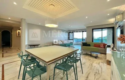 Apartamento no guarujá, enseada, vista mar com 3 suítes.