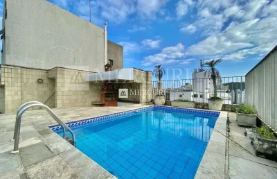 Cobertura com piscina, 3 quartos (1 suíte) à venda, 311 m² por r$ 2.200.000 - pitangueiras - guarujá/sp - imobiliária mercuri