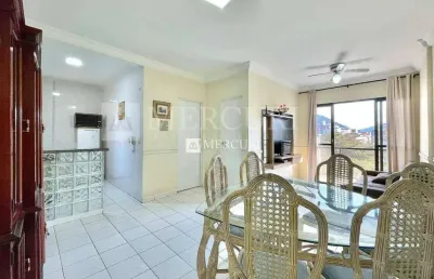Apartamento no guarujá, enseada, 1 quartos, sala para 2 ambientes e sacada  - mercuri imóveis - imobiliária no guarujá