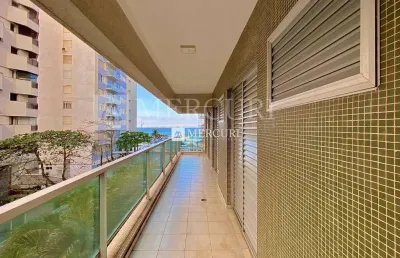 Apartamento com vista para o mar, 2 quartos (1 suíte) à venda, 140 m² por r$ 1.250.000 - pitangueiras - guarujá/sp - imobiliária mercuri