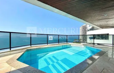 Apartamento frente mar com 4 quartos (4 suítes) à venda, 367 m² por r$ 4.300.000 - jardim astúrias - guarujá/sp - imobiliária mercuri