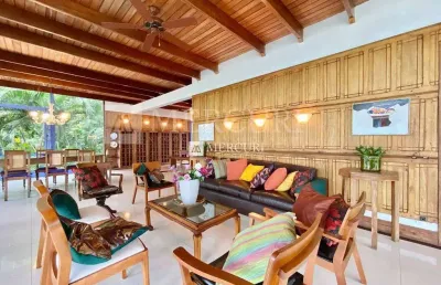 Casa em condomínio no guarujá, enseada, com vista mar, 3 quartos.