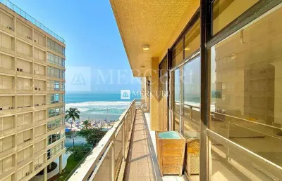 Apartamento com vista para o mar, 3 quartos (3 suítes) à venda, 190 m² por r$ 1.000.000 - pitangueiras - guarujá/sp - imobiliária mercuri