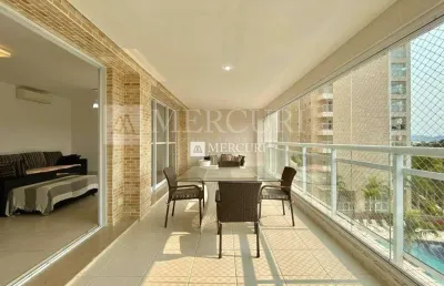 Apartamento luxuoso com vista para o mar na praia da enseada, guarujá - região tortugas