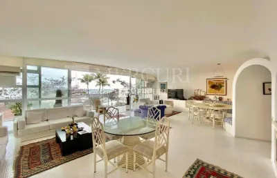 Apartamento frente mar com 4 quartos (1 suíte) à venda, 315 m² por r$ 2.200.000 - pitangueiras - guarujá/sp - imobiliária mercuri