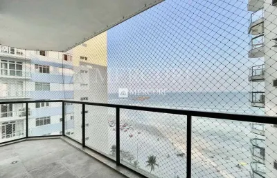 Apartamento frente mar com 4 quartos (2 suítes) à venda, 216 m² por r$ 1.600.000 - pitangueiras - guarujá/sp - imobiliária mercuri