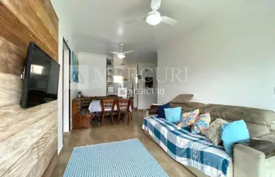 Apartamento no guarujá, enseada, prédio com lazer, 2 quartos.