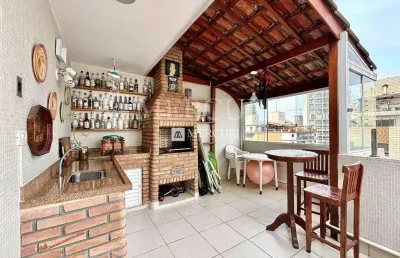 Cobertura enseada, 4 quartos à venda por r$ 720.000 - imobiliária guarujá