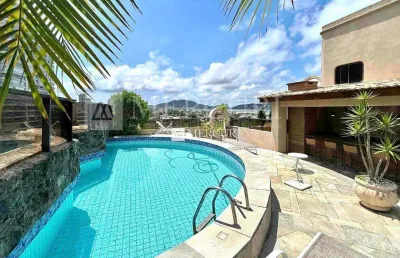 Cobertura no guarujá, enseada, 3 quartos, sala para 3 ambientes e varanda gourmet com vista para o mar - mercuri imóveis - imobiliária no guarujá