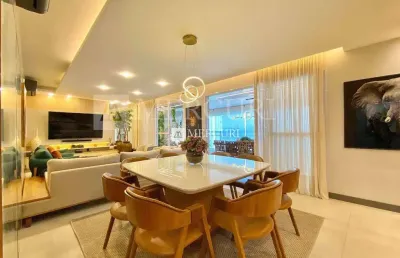 Apartamento no guarujá, enseada, com vista mar, 3 suítes e adega.