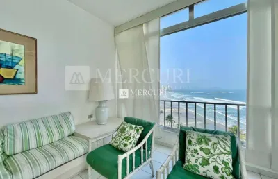 Apartamento com vista para o mar, 3 quartos à venda, 190 m² por r$ 1.200.000 - pitangueiras - guarujá/sp - imobiliária mercuri