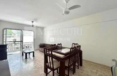 Apartamento no guarujá, praia de pitangueiras, guarujá – 1 suíte e varanda- mercuri imóveis - imobiliária no guarujá