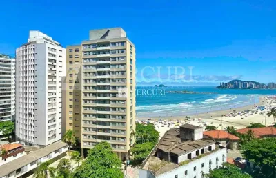 Apartamento à venda no guarujá – praia das pitangueiras, 3 quartos e vista para o mar