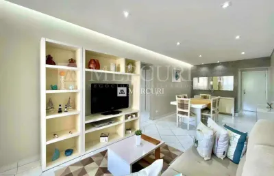 Apartamento no guarujá, pitangueiras, repaginado, decorado, 2 quartos, sendo 1 suíte.