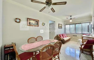 Apartamento no guarujá, enseada, com 2 quartos sendo 1 suíte.