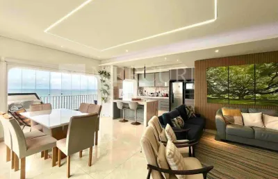 Apartamento no guarujá, jardim astúrias, amplo e vista para o mar - mercuri imóveis - imobiliária no guarujá