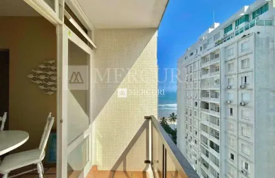 Apartamento com vista para o mar com 2 quartos à venda, 87 m² por r$ 500.000 - pitangueiras - guarujá/sp - imobiliária mercuri