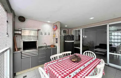 Apartamento no guarujá, enseada, varanda gourmet, 3 quartos