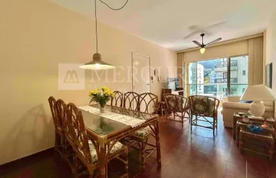 Apartamento no guarujá, enseada, mobiliado e sacada
