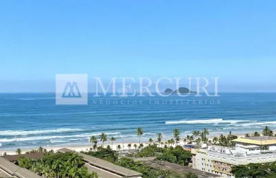 Apartamento no guarujá, enseada, vista para o mar e varanda gourmet