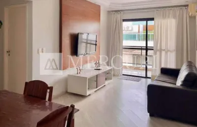 Apartamento no guarujá, enseada, prédio com lazer, sacada, 2 quartos