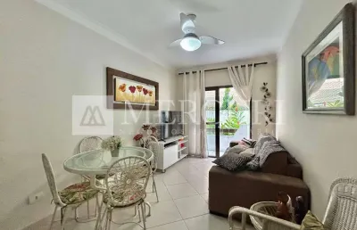 Apartamento no guarujá, enseada, 1 suíte, prédio com lazer