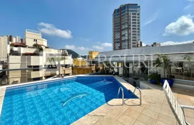 Cobertura no guarujá, enseada, espaçosa, com vista para o mar, 4 quartos 1 suíte.