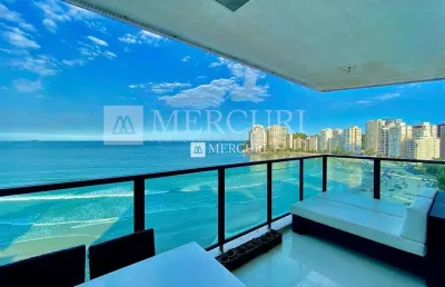 Apartamento no guarujá, frente mar, 3 quartos, mercuri imóveis guarujá.