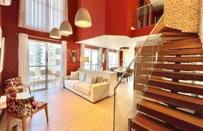 Apartamento no guarujá, jardim astúrias, vista mar, decorado, 4 quartos