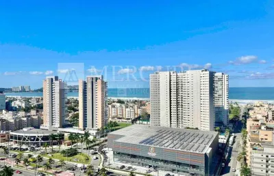Apartamento no guarujá, enseada, vista para o mar, varanda gourmet, 2 quartos