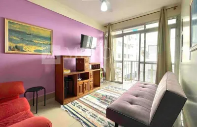 Apartamento no guarujá, jardim astúrias, 3 quartos, sacada