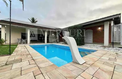 Casa no guarujá, balneário praia de pernambuco, 4 suítes- mercuri imóveis guarujá.