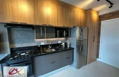 Apartamento decorado e equipado com 1 dormitório 1 vaga para venda  rua eça de queiroz  -  edifício inspire ibirapuera