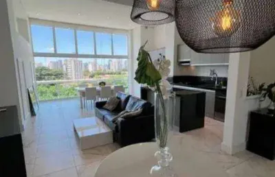 Apartamento com 1 dormitório 2 vagas para alugar  rua kansas - brooklin