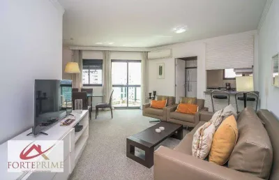 Flat com 2 dormitórios 1 suíte 2 vagas para venda ou locação rua sampaio viana - paraíso