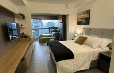 Apartamento para alugar, 32 m² por r$ 5.337,00/mês - brooklin - são paulo/sp
