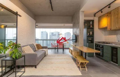 Apartamento com 1 dormitórios para alugar, 53 m² por r$ 6.937/mês - chácara santo antônio - são paulo/sp