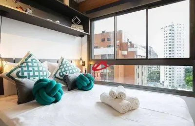 Studio com 1 dormitório à venda, 22 m² por r$ 510.000,00 - campo belo - são paulo/sp