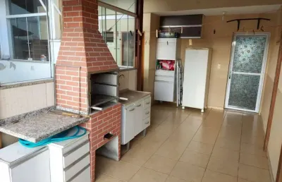 Cobertura com 2 vagas, área gourmet, à venda, 102 m² por r$ 360.000 - vila tibiriçá - santo andré/sp
