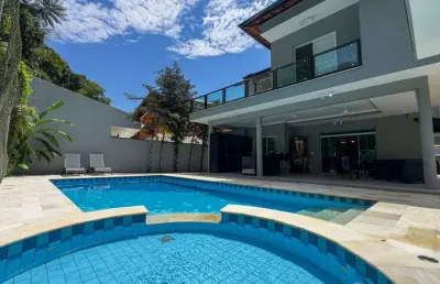 Casa com 5 suítes - piscina - sauna à venda, 291 m² por r$ 4.800.000 - riviera de são lourenço - bertioga/sp