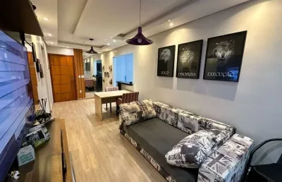 Apartamento mobiliado com 1 dormitório a venda na tupi na praia grande